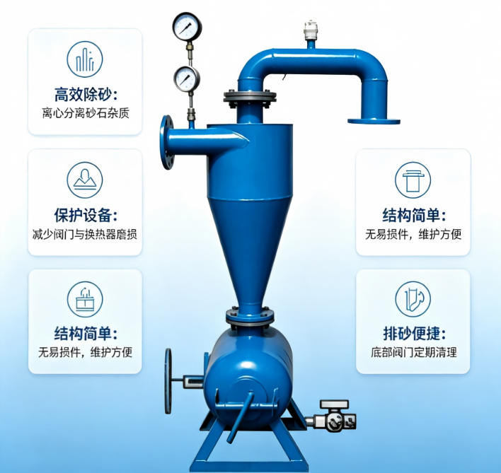 温泉旋流除砂器